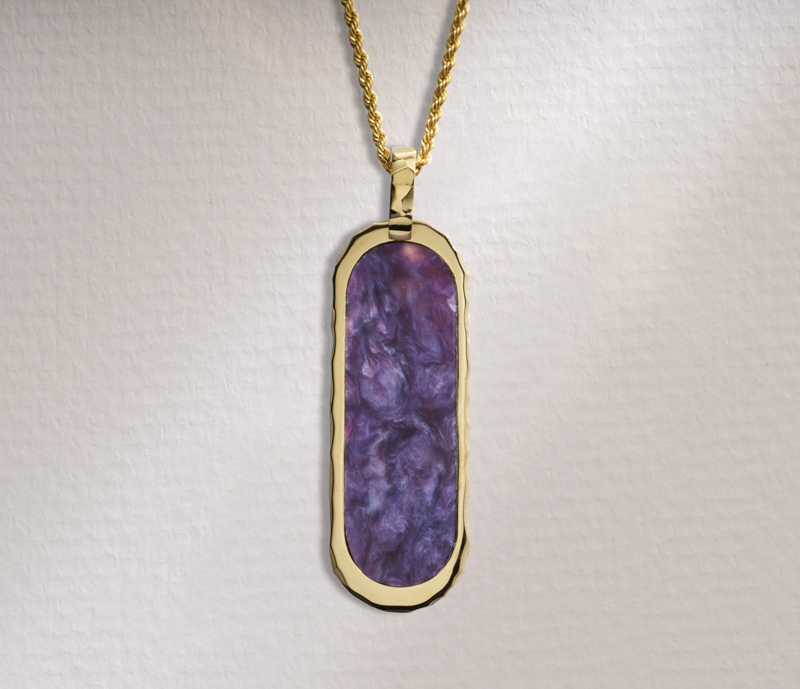 Alexis Cartouche Pendant in Sugilite