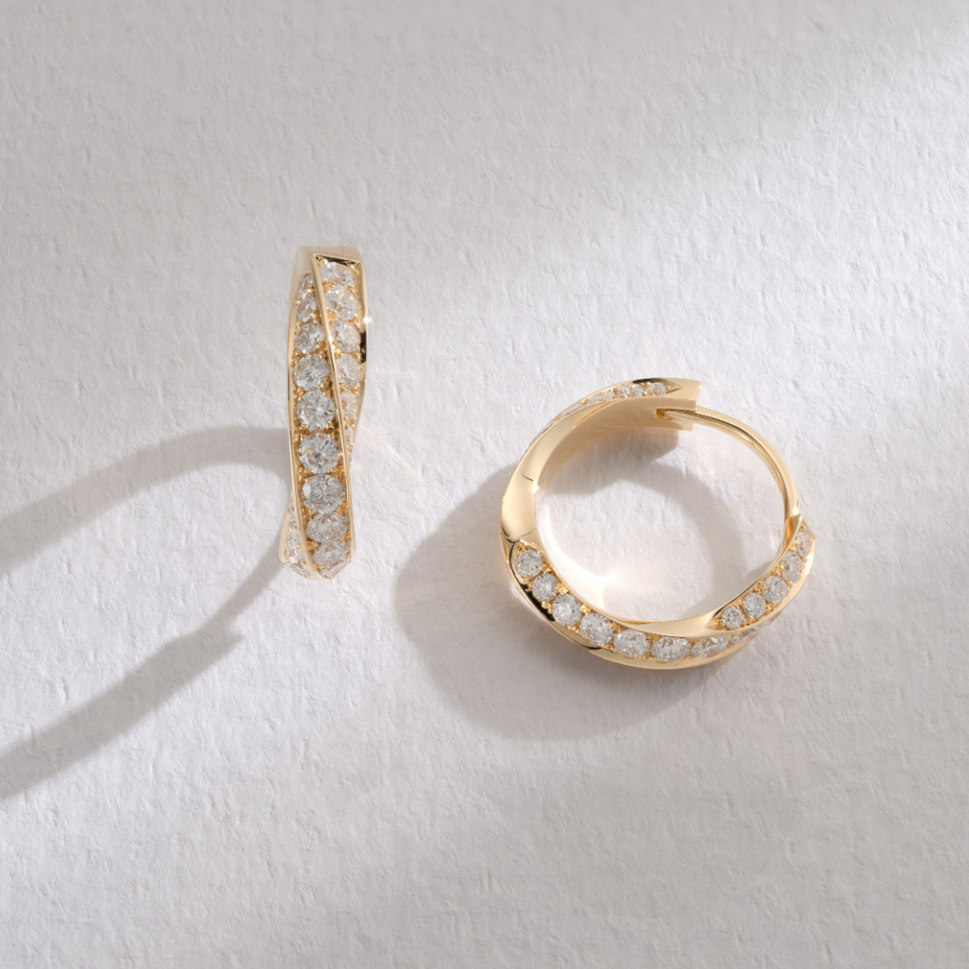 Carré Hoops Diamond Pavé