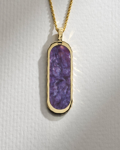 Alexis Cartouche Pendant in Sugilite