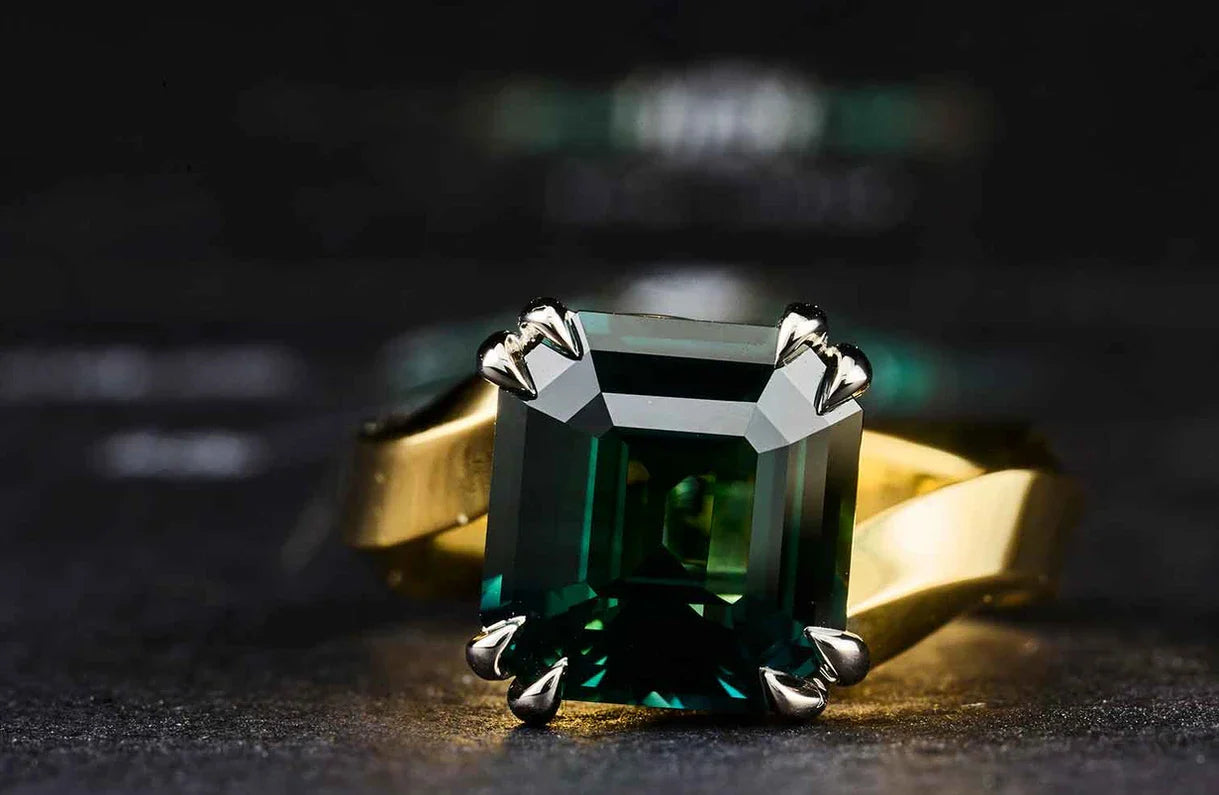 One-of-a-Kind Green Sapphire Ring