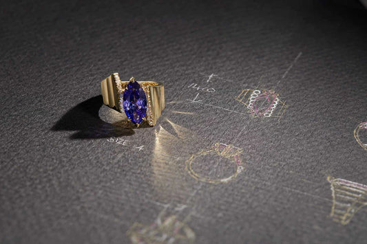 One-of-a-Kind Marquis Tanzanite Ring