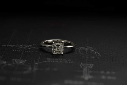 One-of-a-Kind Cushion Diamond Ring